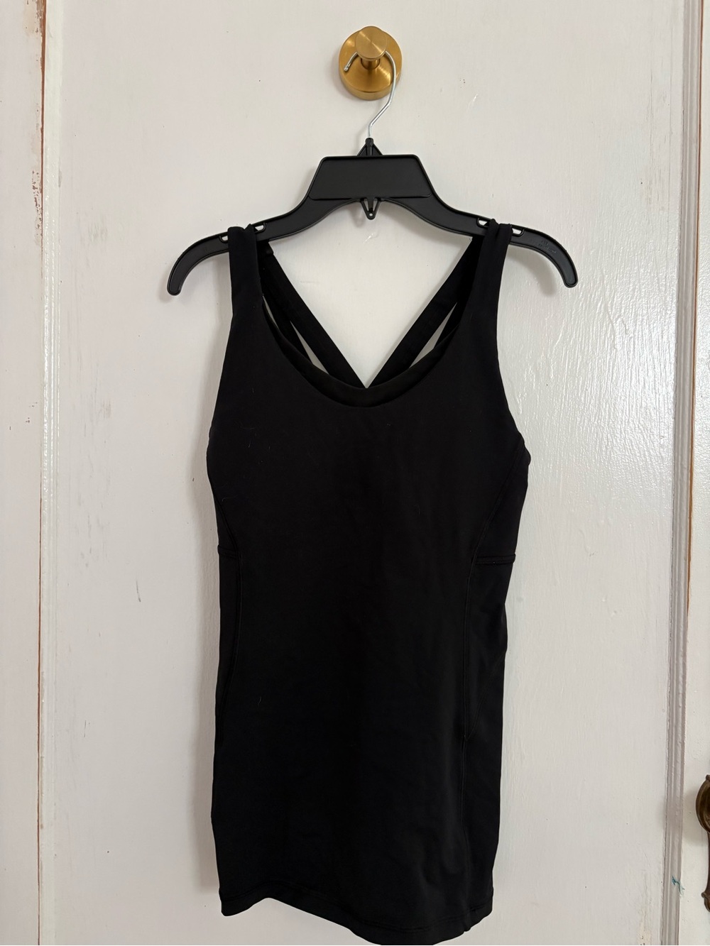 Lululemon Women's Black Performance Tank Top with Strappy Back